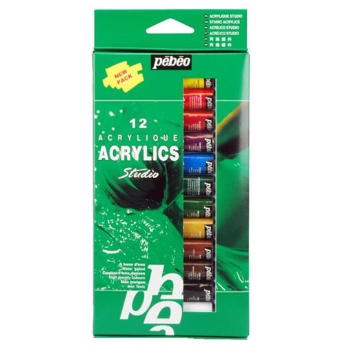 AKRİLİK BOYA PEPEO 12 ML  12 Lİ