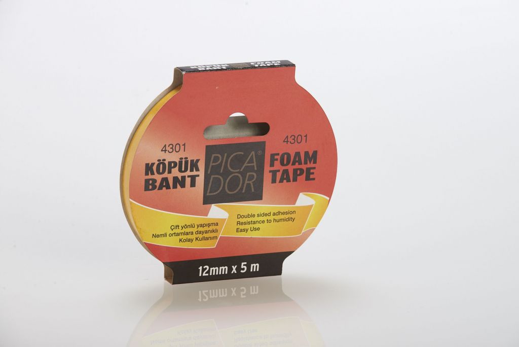 ÇİFT TARAFLI BANT KÖPÜK  5 MT 12 MM PİCADOR