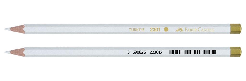 KURUBOYA KALEM TEK SARI-BEYAZ FABER