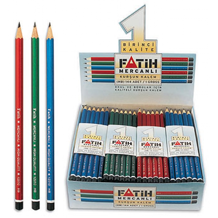 FATİH MERCANLI KURŞUN KALEM (PASTEL VE DÜZ RENK)