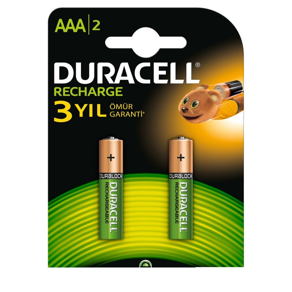 DURACELL ŞARZLI İNCE PİL750- MH 2 Lİ PAKET