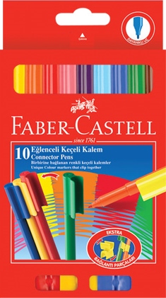 10 LU KEÇELİ KALEM EĞLENCELİ FABER