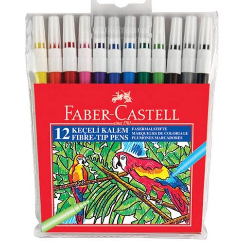 12 Lİ KEÇELİ KALEM FABER CASTEL YIKANABİLİR