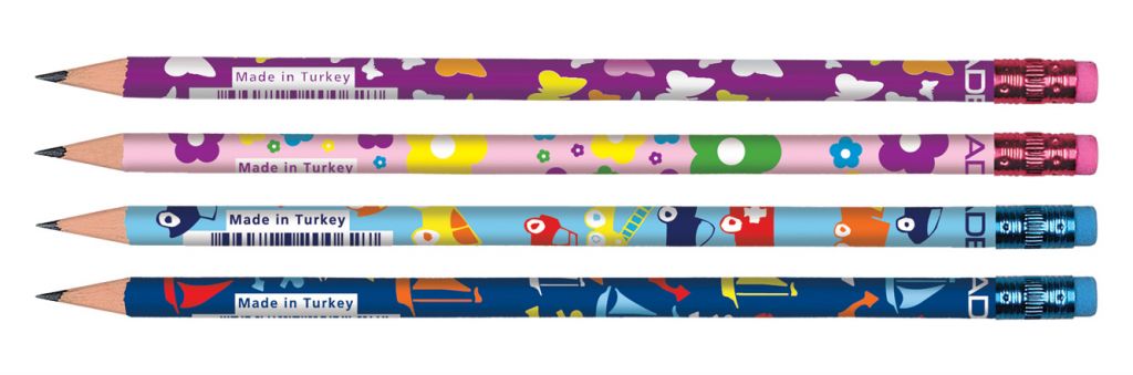 ADEL FOLYO KİDS SİLGİLİ DESENLİ KURŞUN KALEM
