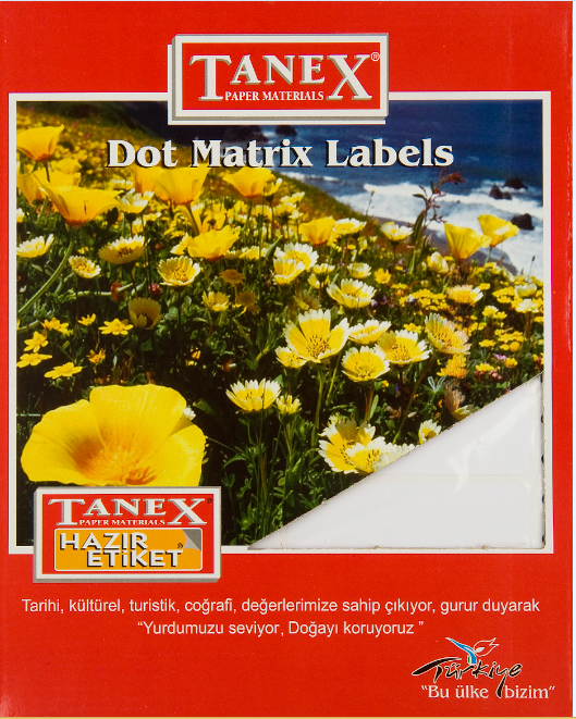 BİLGİSAYAR ETİKETİ 48*100 TANEX