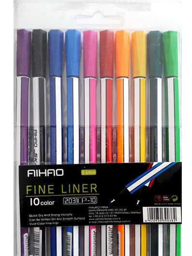 AIHAO FINEİLERR 04 STAB.KALEM 10 LU 2031