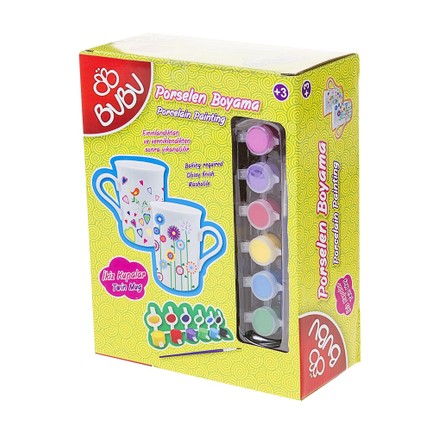 BUBU PORSELEN BOYA 2Lİ KUPA PB 0014