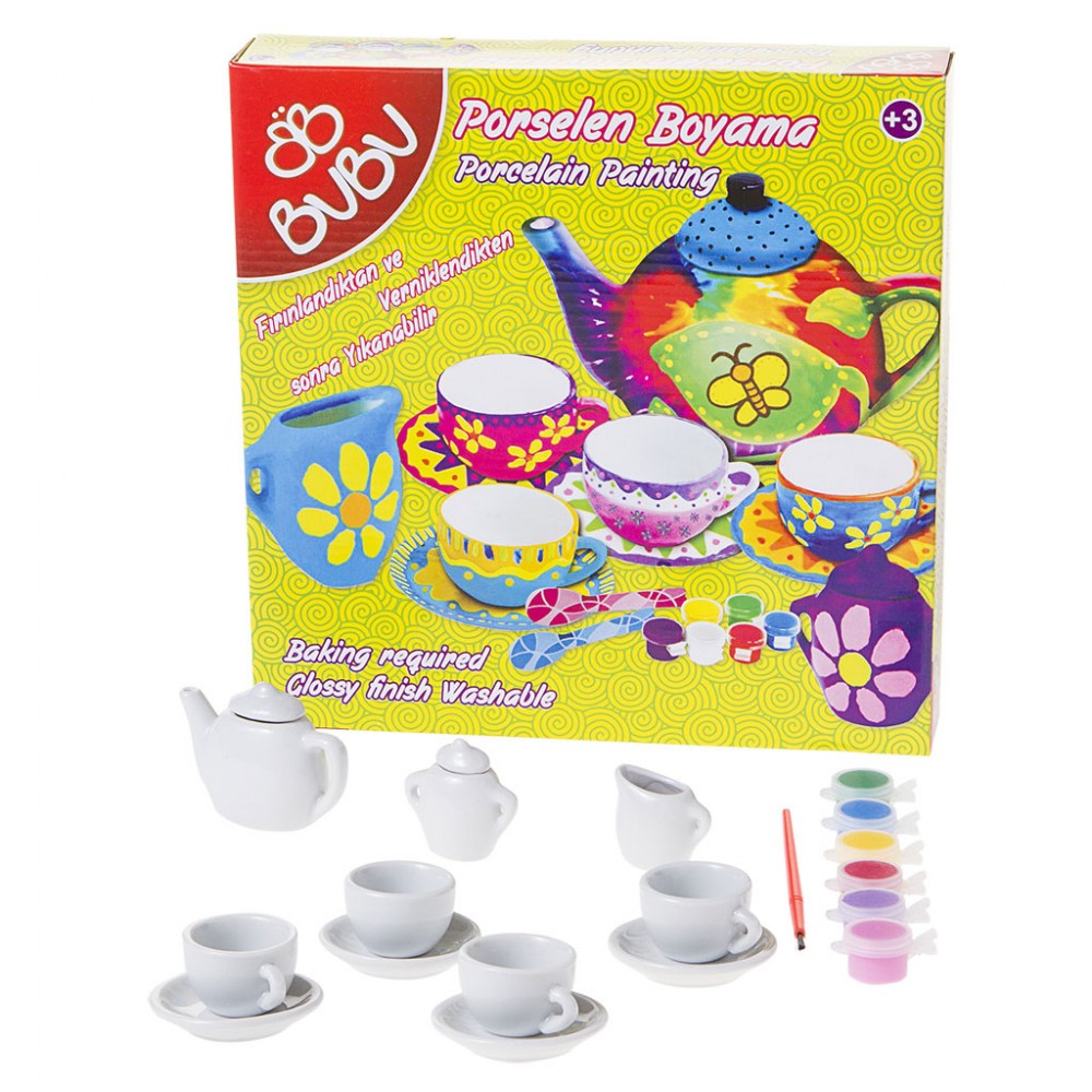 BUBU PORSELEN BOYA ÇAY 13 PARÇ.PB 002-001