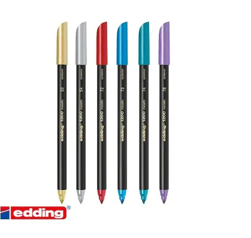 EDDİNG 1200 METALİK KEÇELİ 6 LI SET