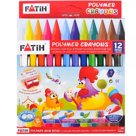 FATİH POLYMER MUM BOYA 12 RENK