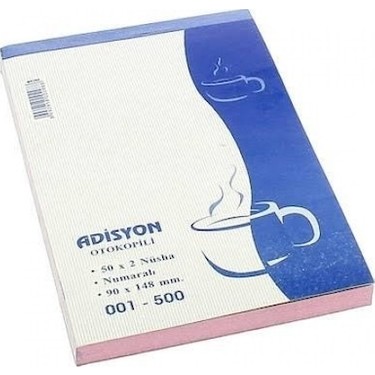 ADİSYON FİŞİ NUMARALI OTOKOPİLİ