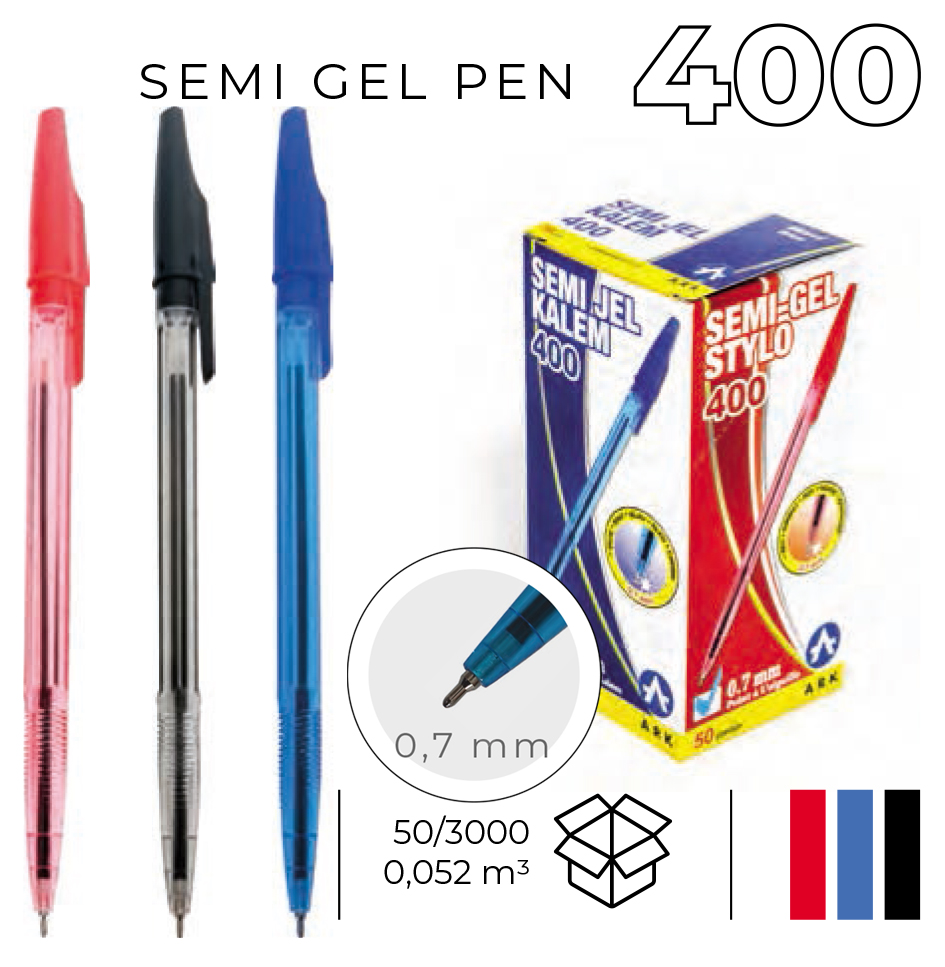ARK SEMİ JEL TÜKENMEZ 400